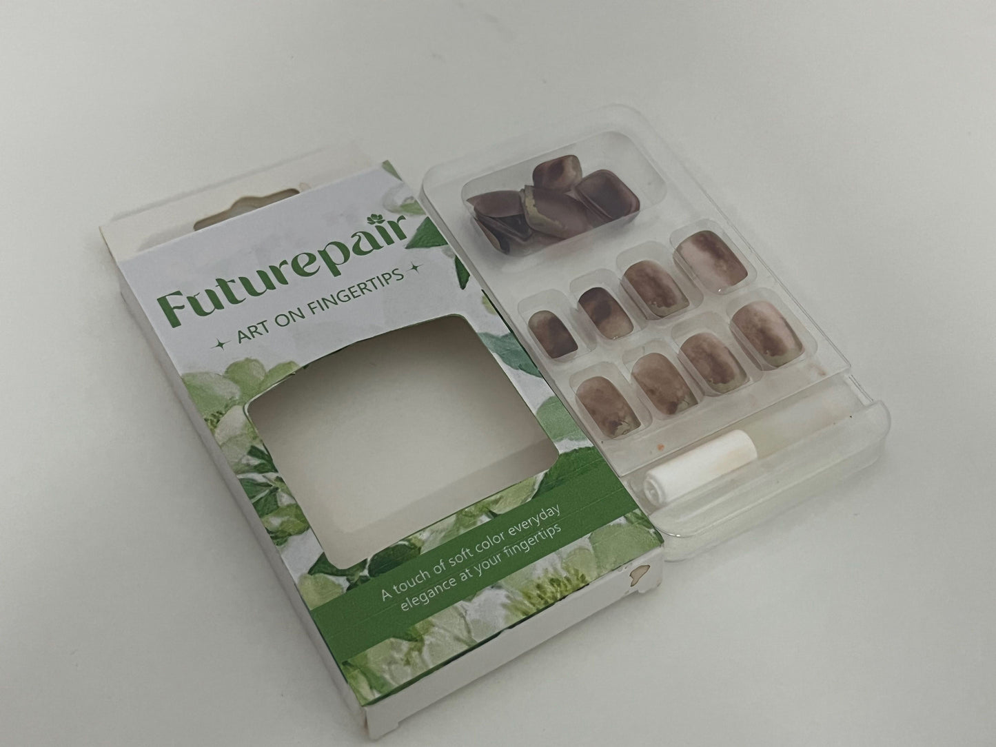 Futurepair Soft Mist Gradient Fake Nails: Daily Soft Color Elegance at Your Fingertips