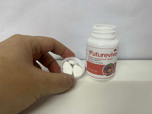 Futurevive Strawberry-Flavored Multivitamin Tablets: Family-Friendly Nutritional Support for Immunity & Heart