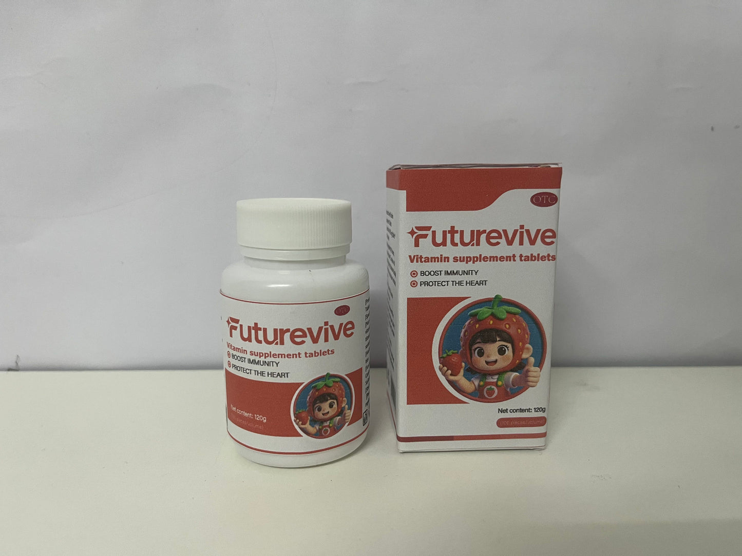 Futurevive Strawberry-Flavored Multivitamin Tablets: Family-Friendly Nutritional Support for Immunity & Heart