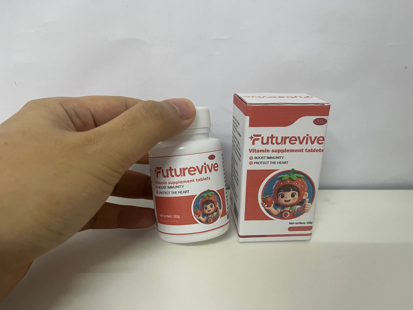 Futurevive Strawberry-Flavored Multivitamin Tablets: Family-Friendly Nutritional Support for Immunity & Heart