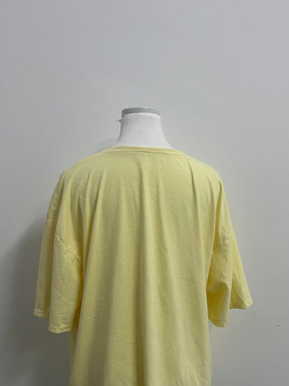 【GALEAR Light Yellow Oversized Cotton T-shirt】—— Casual & Comfortable Daily Essential
