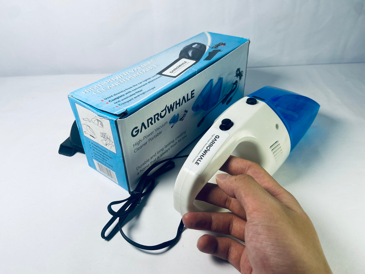 GARROWHALE Car Cleaning  with High Power Handheld Electric vacuum cleaners