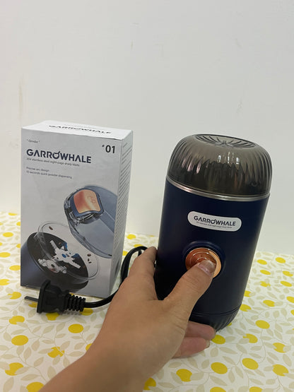 GARROWHALE Lapping machines  Electric Spice and Herb Grinder, Dry Herb Mini Electric Grinder Compact Size with 1.7oz/50ml Herb Jar and Spoon Tool