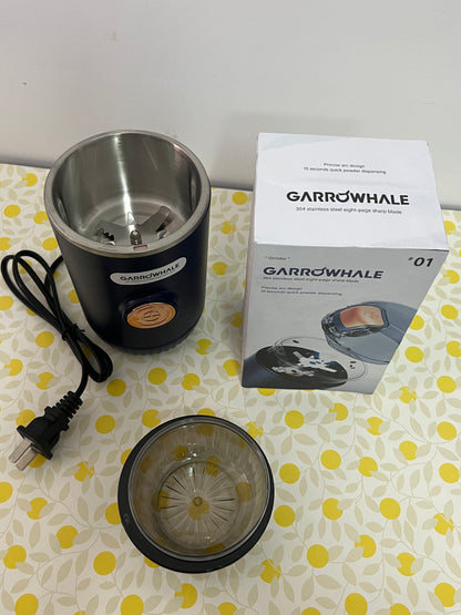 GARROWHALE Lapping machines  Electric Spice and Herb Grinder, Dry Herb Mini Electric Grinder Compact Size with 1.7oz/50ml Herb Jar and Spoon Tool