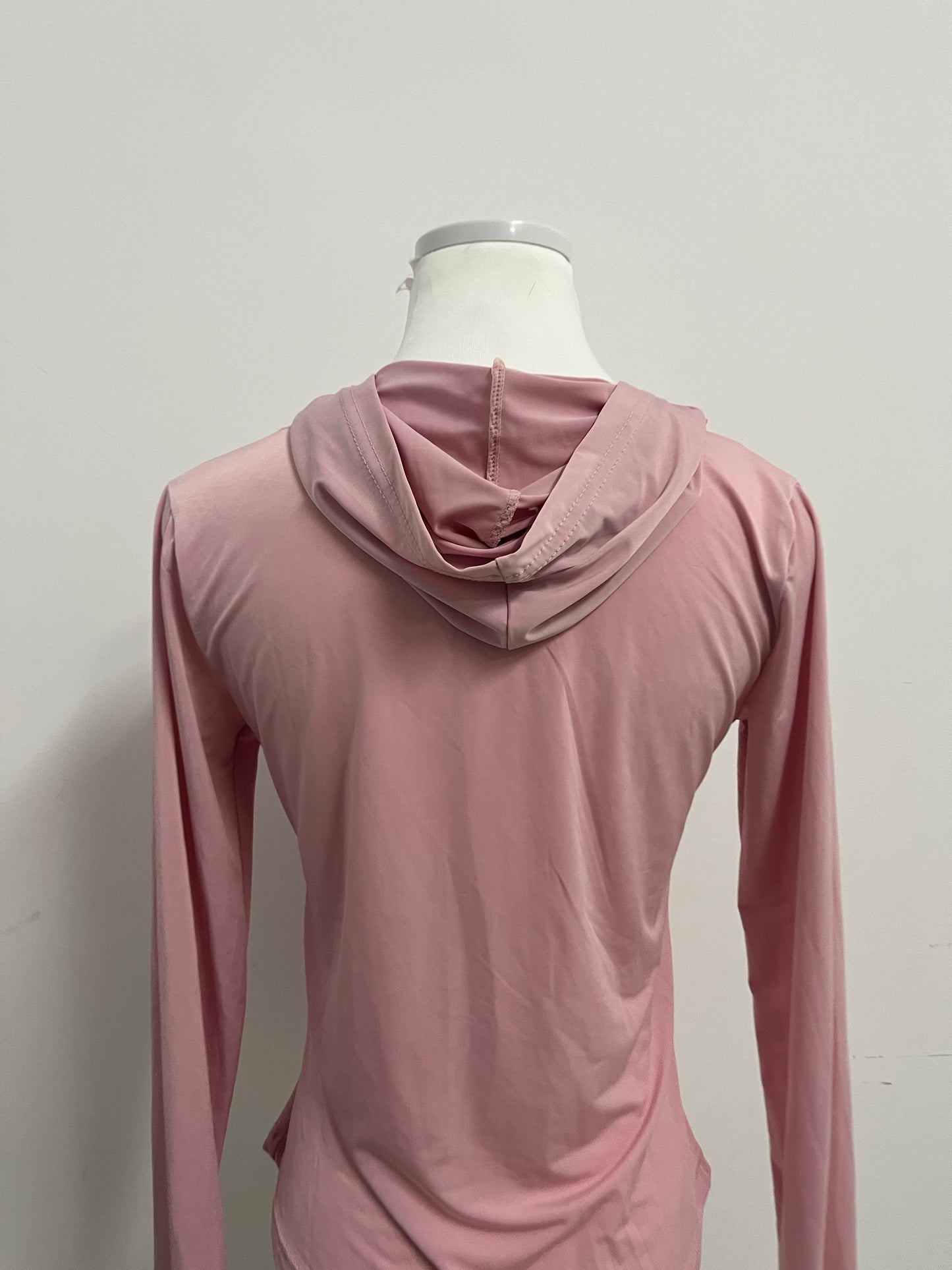【GIRLQUEEN Light Pink Full-Zip Sports Hoodie】—— Comfortable & Stylish Activewear for Workouts
