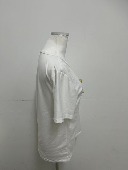 GIRLUCKY White Cotton T-Shirt | Minimalist & Versatile, Skin-Friendly & Comfortable, A Must-Have for Daily Wear