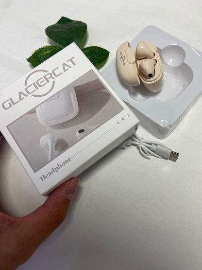 GLACIERCAT Wireless Bluetooth Earbuds , Hi-Res Audio Headphones, Hybrid Active Noise Cancellation Earphones