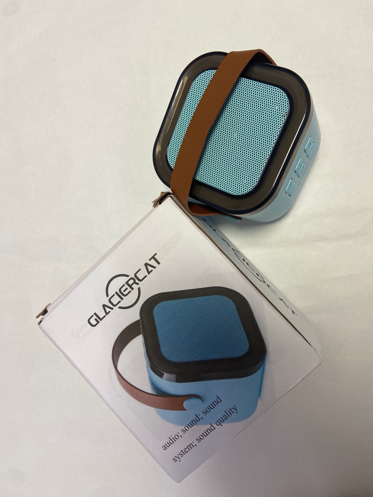 GLACIERCAT Mini Karaoke Machine for Kids Adults,Portable Bluetooth Speaker