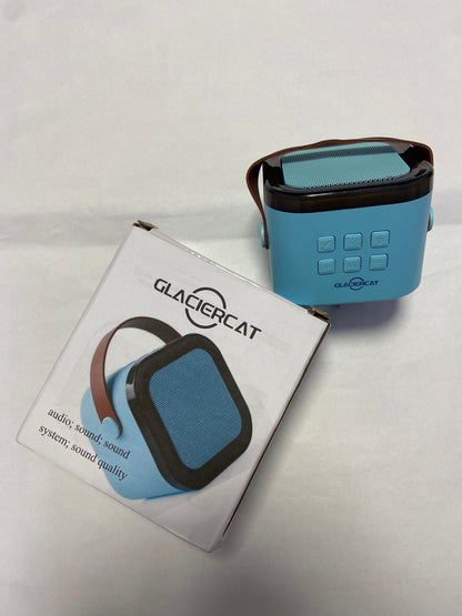 GLACIERCAT Mini Karaoke Machine for Kids Adults,Portable Bluetooth Speaker