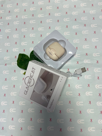 GLACIERCAT Wireless Bluetooth Earbuds , Hi-Res Audio Headphones, Hybrid Active Noise Cancellation Earphones