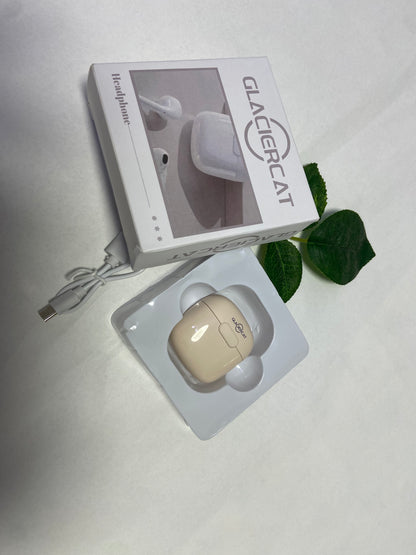 GLACIERCAT Wireless Bluetooth Earbuds , Hi-Res Audio Headphones, Hybrid Active Noise Cancellation Earphones