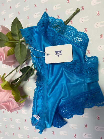 GLACIERTREE Underpants Lace Underwear for Women Silky Stretch Bikini Briefs Sexy Pantie