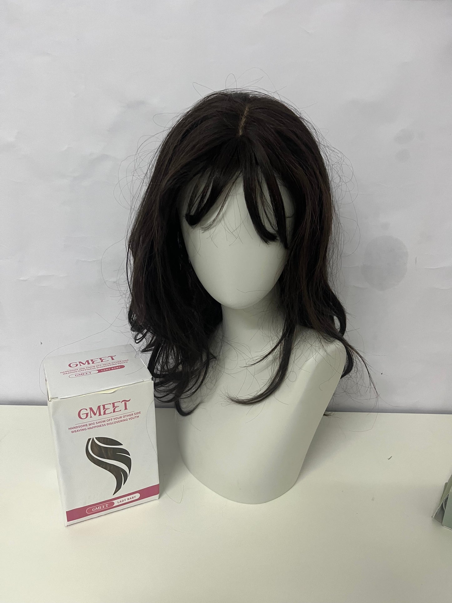 GMEET Long Wavy Wig - Lace Front Synthetic Hairpiece