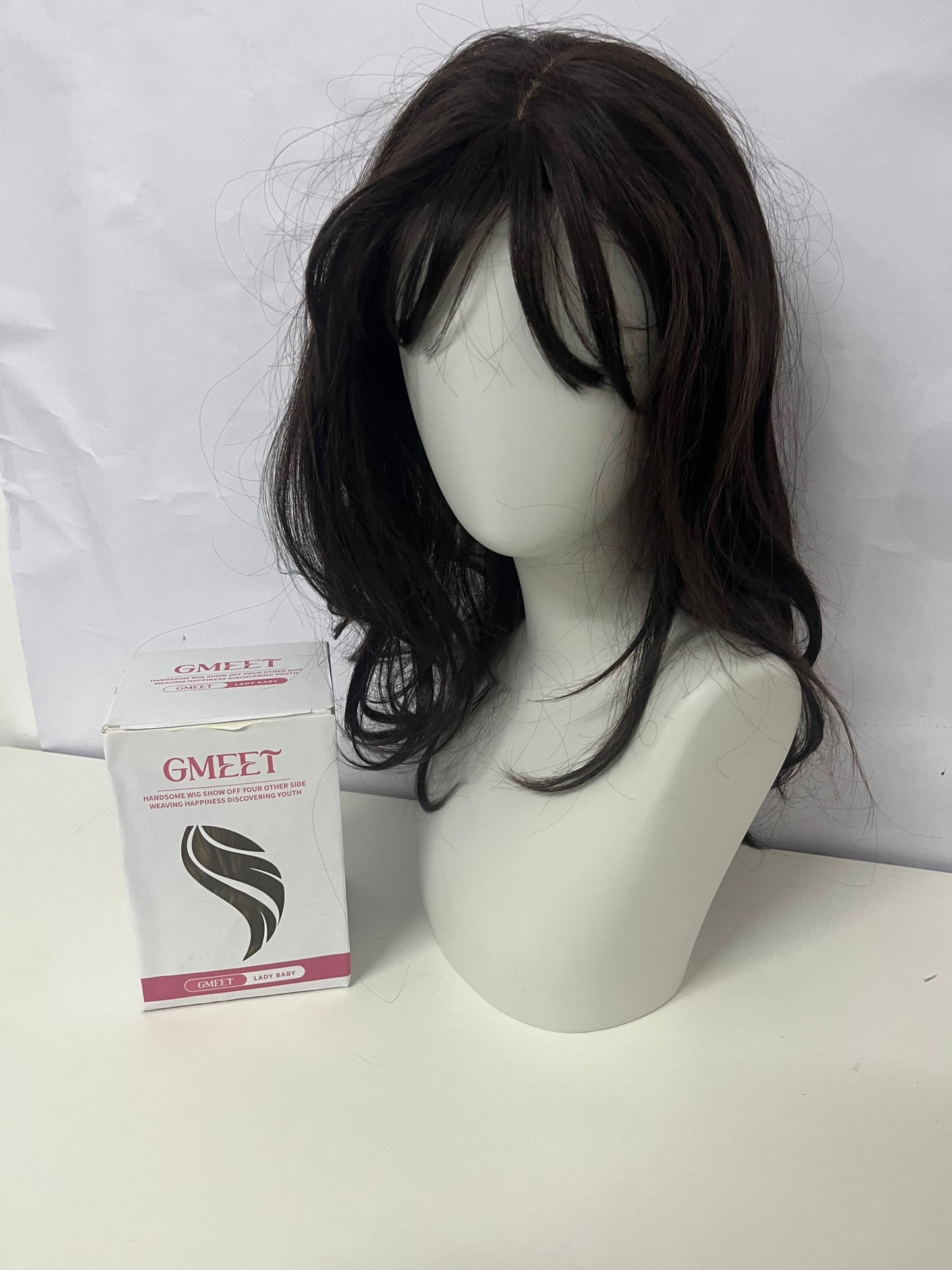 GMEET Long Wavy Wig - Lace Front Synthetic Hairpiece