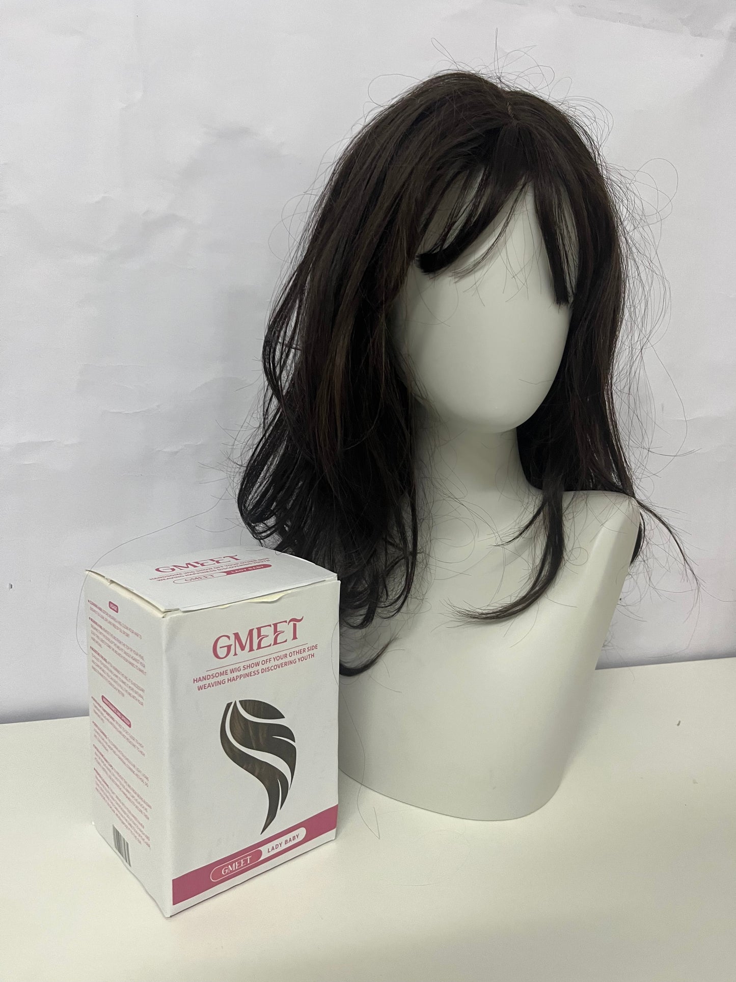 GMEET Long Wavy Wig - Lace Front Synthetic Hairpiece