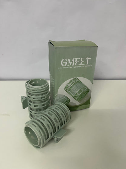 GMEET 6cm Non-Electric Hair Rollers - Heat-Free Self-Grip Curling Tools