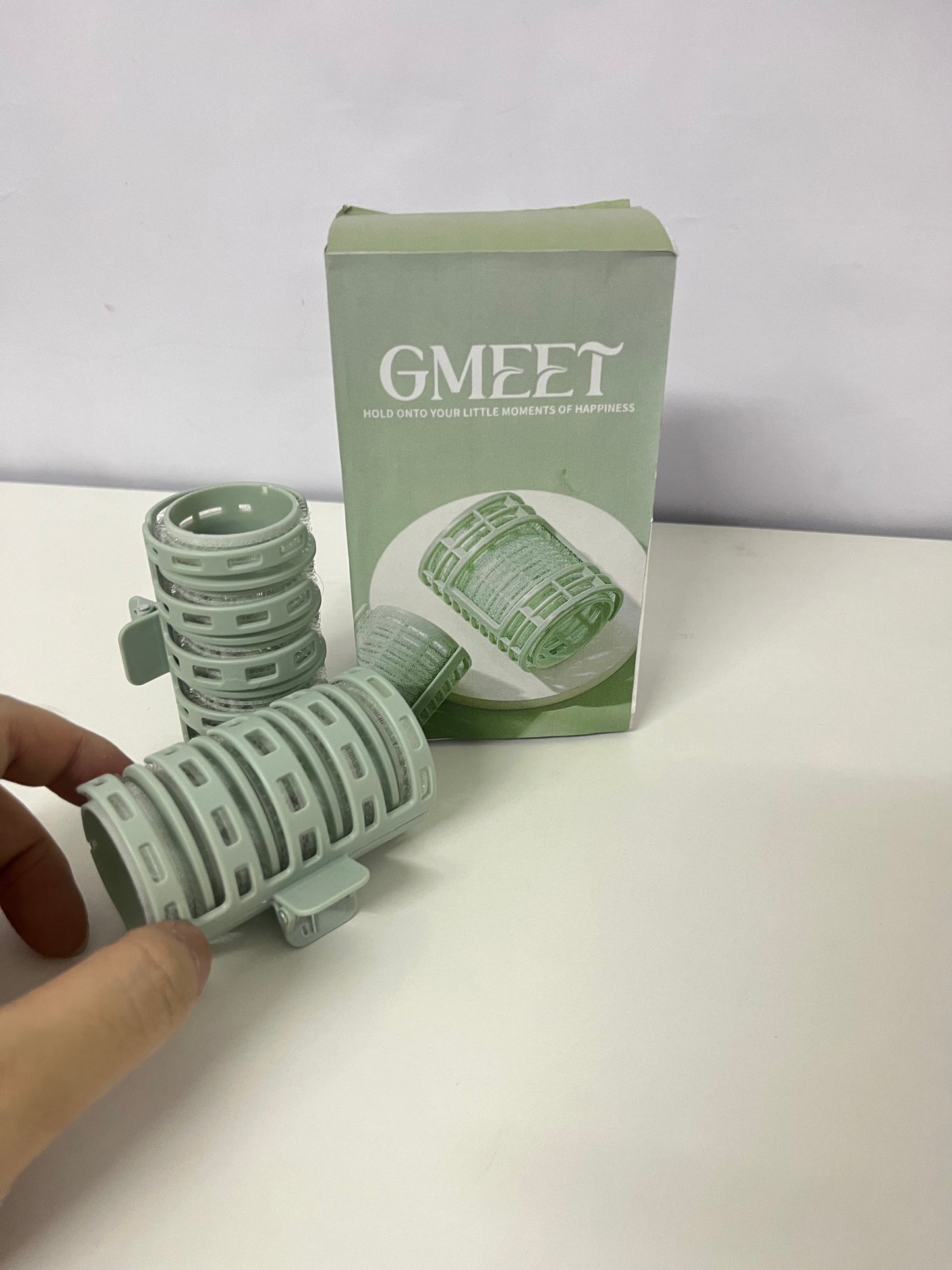 GMEET 6cm Non-Electric Hair Rollers - Heat-Free Self-Grip Curling Tools