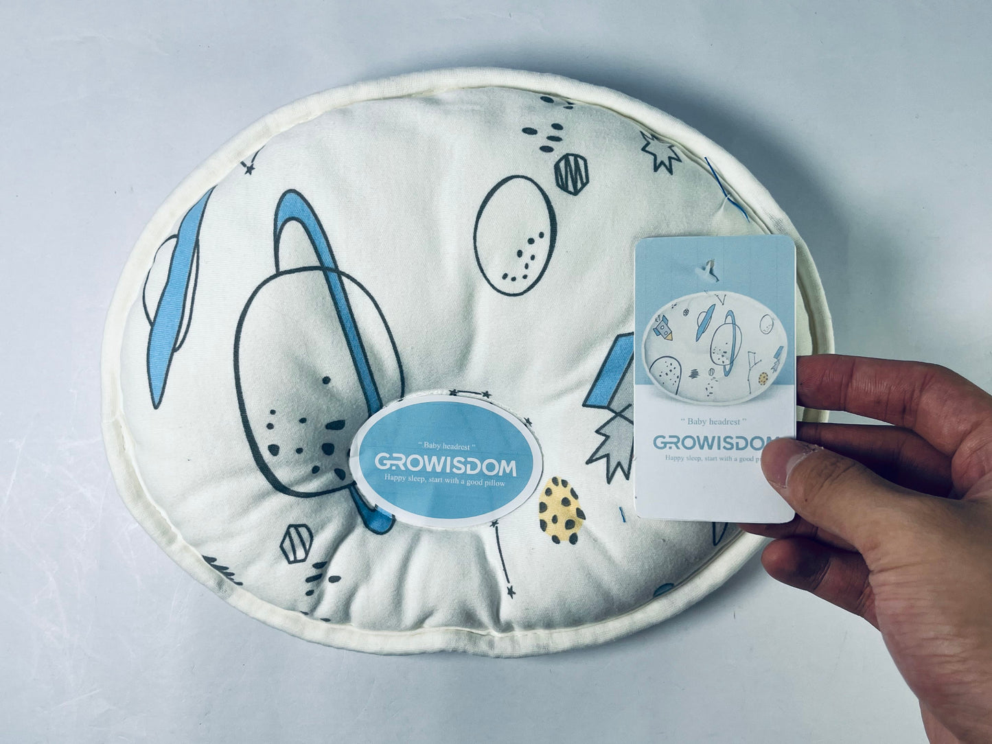 GROWISDOM Unisex Pillow , Hypoallergenic Airmesh Breathable Cool 100% Cotton, Control Sweat, Ideal for Travel, Small, Car, Travel, Baby,MultiFunctual Small Decor Pillows