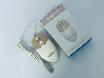GUIDEBIRD High Precise Wire Computer Ergonomic Comfort USB Wire for Long Hours of Use Quiet Clicks Opticals
