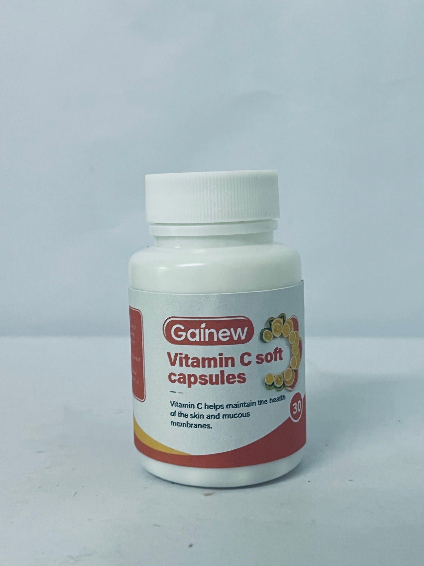 Gainew Vitamin C Soft Capsules, 30 Counts, Supports Skin & Mucous Membranes Health, High Absorption Vitamin C Dietary Supplement