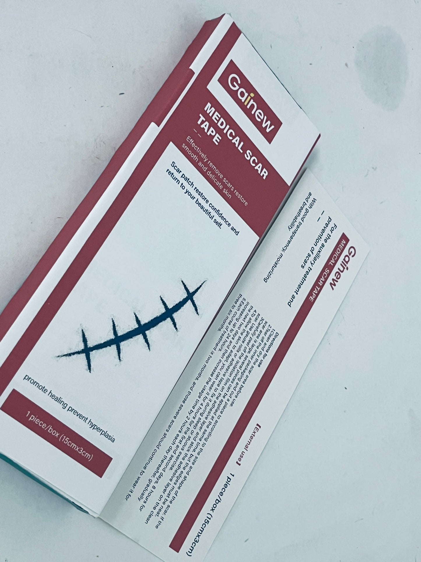 Gainew Medical Scar Tape - Effectively Remove Scars & Promote Healing, Restore Smooth Delicate Skin
