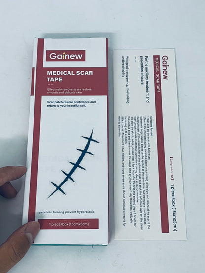 Gainew Medical Scar Tape - Effectively Remove Scars & Promote Healing, Restore Smooth Delicate Skin