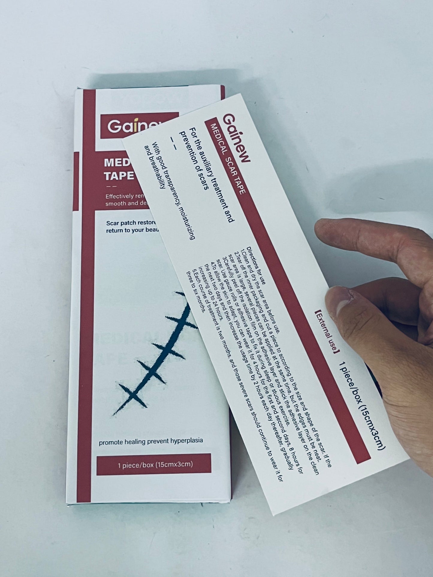 Gainew Medical Scar Tape - Effectively Remove Scars & Promote Healing, Restore Smooth Delicate Skin