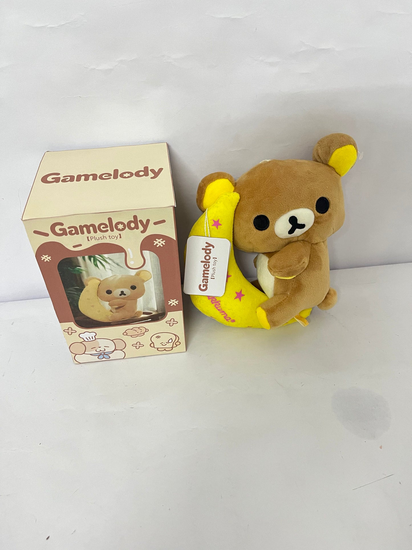 Gamelody Stuffed toys Mocha Plush 7" Inch Authentic Merchandise Adorable Cute Stuffed Bear Travel Sized Soft Gift for Any Occassion Friend Couples Holiday Birthday Cuddly Men Women Adult Unisex