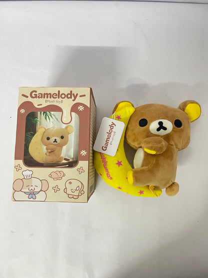 Gamelody Stuffed toys Mocha Plush 7" Inch Authentic Merchandise Adorable Cute Stuffed Bear Travel Sized Soft Gift for Any Occassion Friend Couples Holiday Birthday Cuddly Men Women Adult Unisex