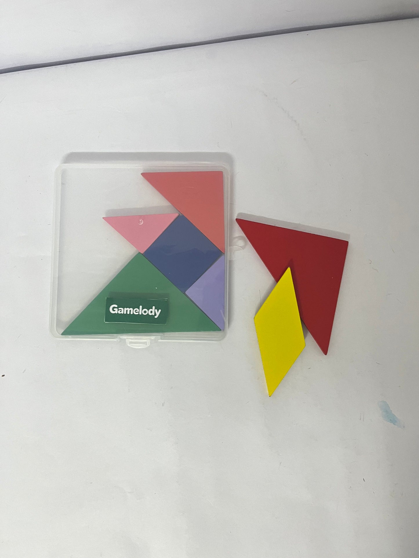Gamelody Toy construction blocks Syhood Tangrams Puzzles for Students Party Favors Wooden Tangram Pattern Blocks Brain Logic Blocks for Manipulatives Games Educational Gifts and Party Favors(Classic)