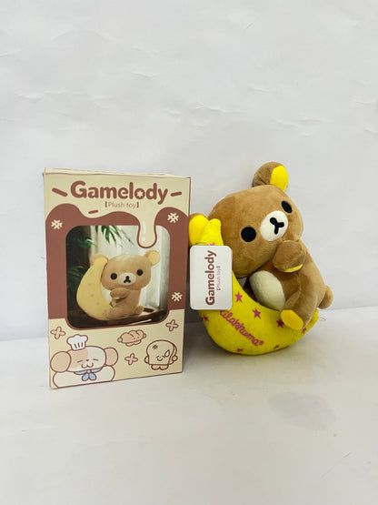 Gamelody Stuffed toys Mocha Plush 7" Inch Authentic Merchandise Adorable Cute Stuffed Bear Travel Sized Soft Gift for Any Occassion Friend Couples Holiday Birthday Cuddly Men Women Adult Unisex