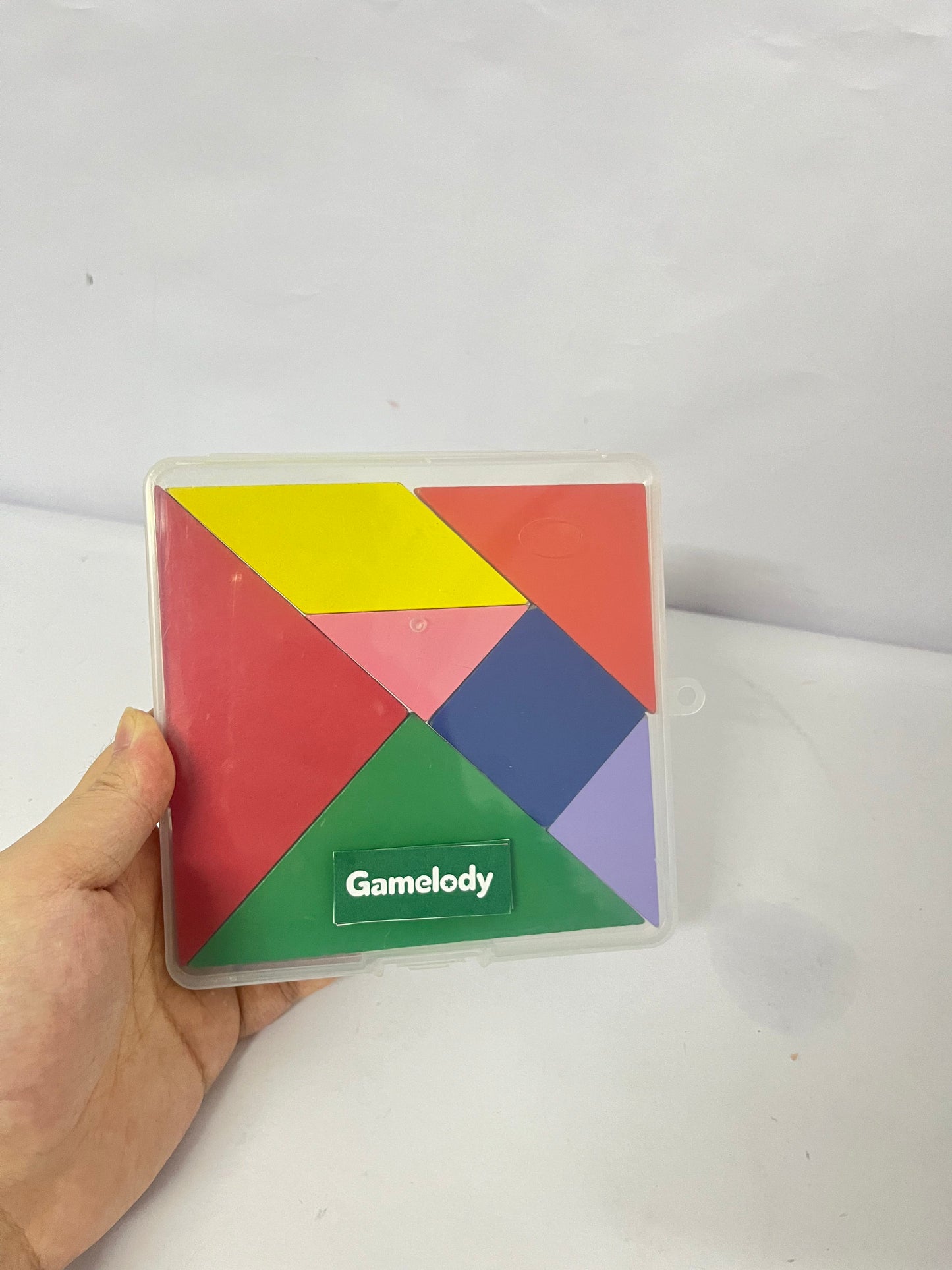 Gamelody Toy construction blocks Syhood Tangrams Puzzles for Students Party Favors Wooden Tangram Pattern Blocks Brain Logic Blocks for Manipulatives Games Educational Gifts and Party Favors(Classic)