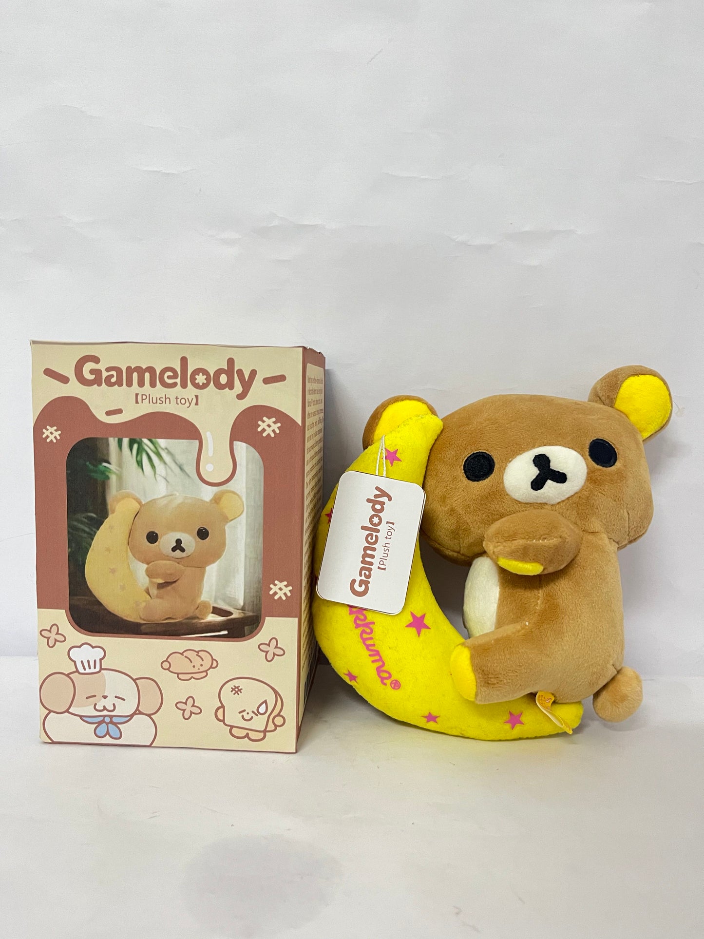 Gamelody Stuffed toys Mocha Plush 7" Inch Authentic Merchandise Adorable Cute Stuffed Bear Travel Sized Soft Gift for Any Occassion Friend Couples Holiday Birthday Cuddly Men Women Adult Unisex