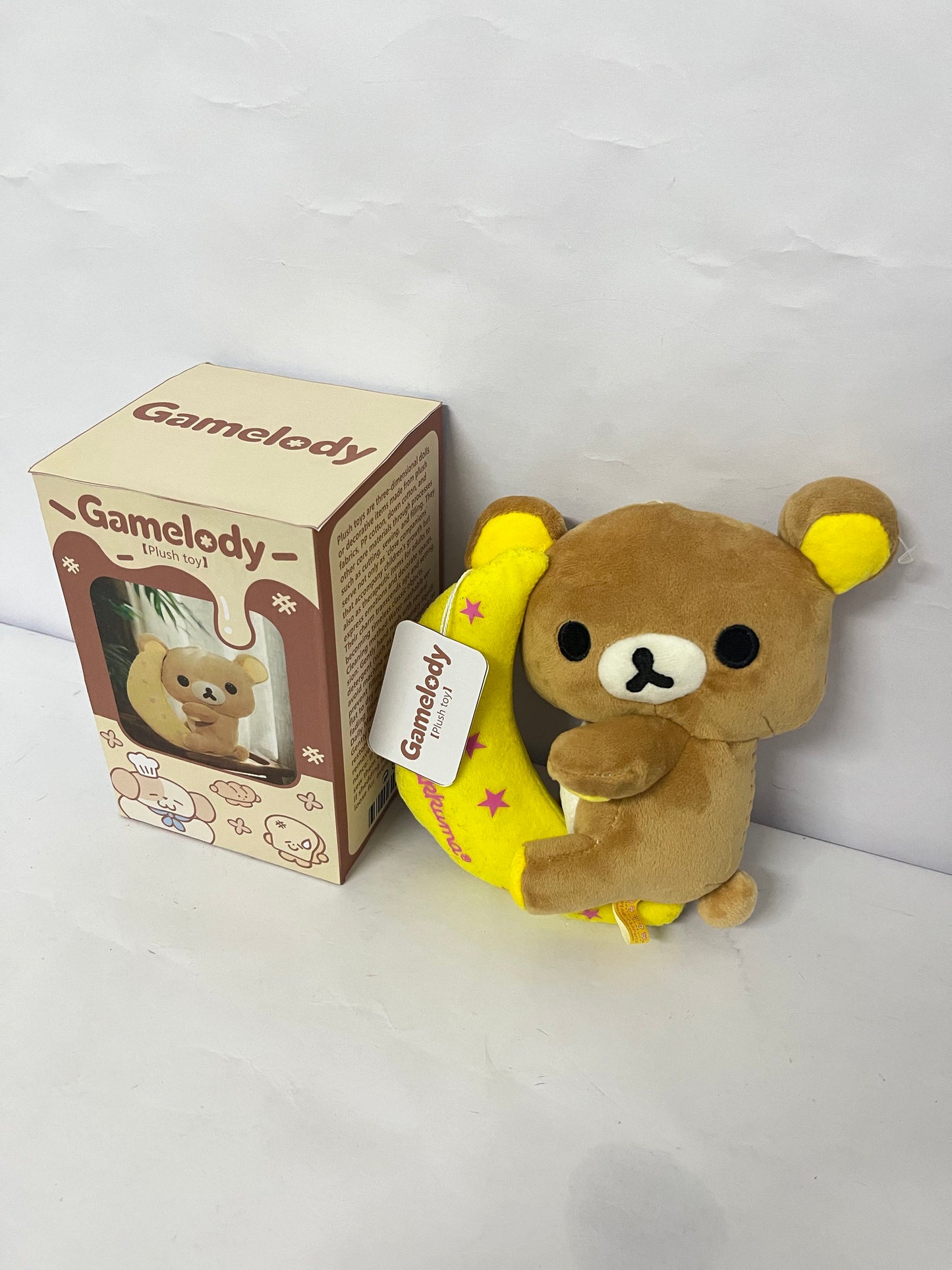 Gamelody Stuffed toys Mocha Plush 7" Inch Authentic Merchandise Adorable Cute Stuffed Bear Travel Sized Soft Gift for Any Occassion Friend Couples Holiday Birthday Cuddly Men Women Adult Unisex