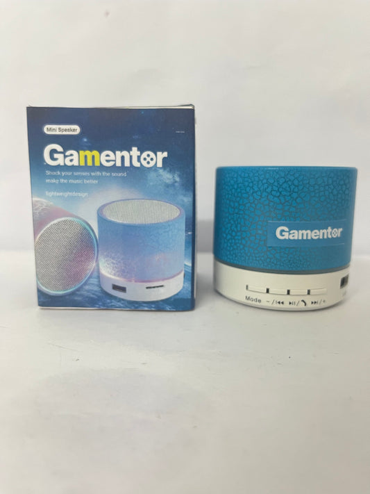 Gamentor Mini Portable Bluetooth Speaker,RGB Color Light IPX5 Waterproof Speaker,Up to 12Hours Playtime,Bluetooth Speakers Support USB, Aux Play for Outdoor, Indoor, Travel, Beach, Camping,Blue
