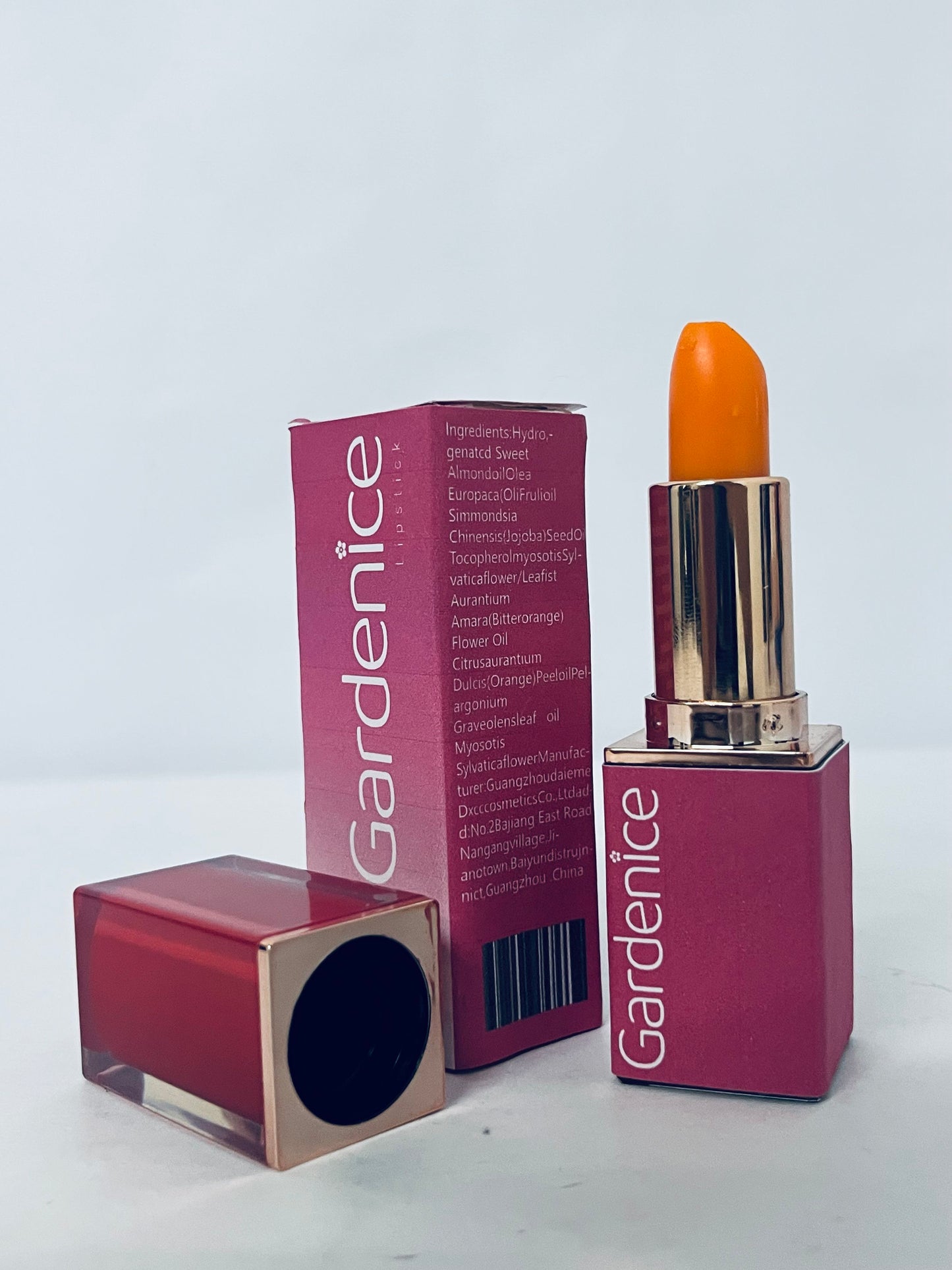 Gardenice Mineral Lipstick – Long-Lasting Natural Lip Color, Nourishing Mineral Wax Formula with Vitamin E & C, Sun-Protective, Non-Toxic, Paraben-Free, Cruelty-Free – Exposed