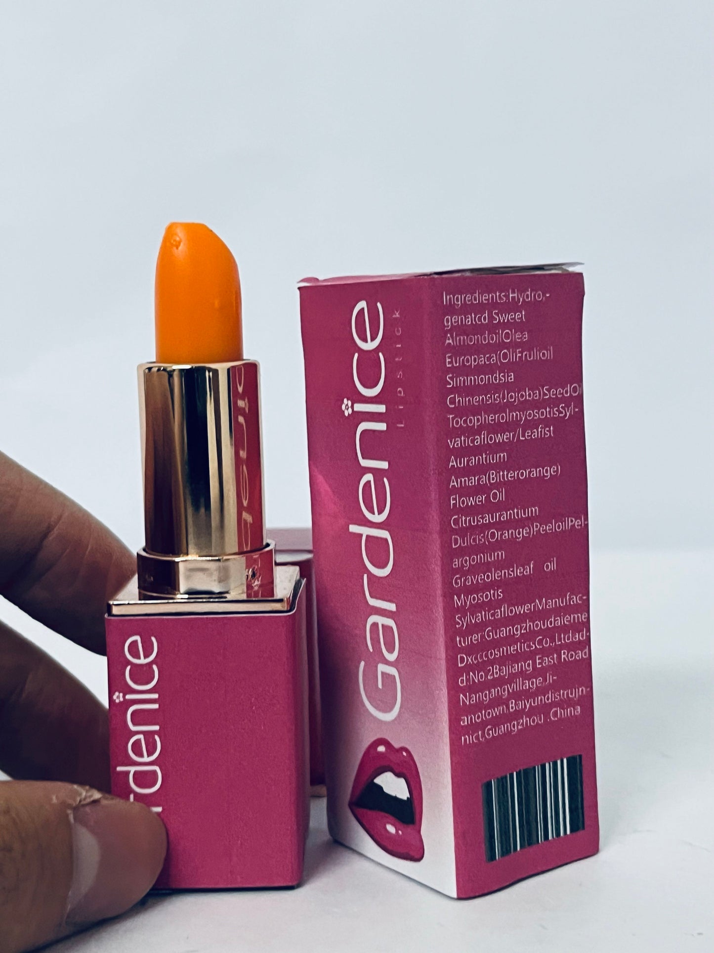 Gardenice Mineral Lipstick – Long-Lasting Natural Lip Color, Nourishing Mineral Wax Formula with Vitamin E & C, Sun-Protective, Non-Toxic, Paraben-Free, Cruelty-Free – Exposed