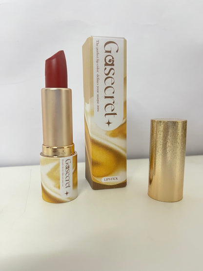 Gasecret Warm Brown Red Velvet Texture Lipstick - Long-Lasting Whitening Matte Lipstick