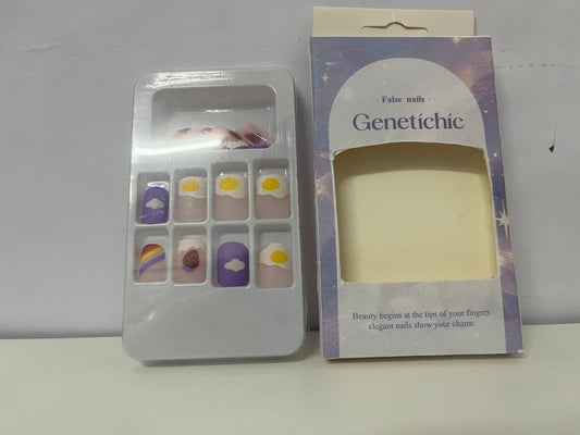 Genetichic Cute Fun Fake Nails Exquisite Item for Fingertip Lovely Atmosphere