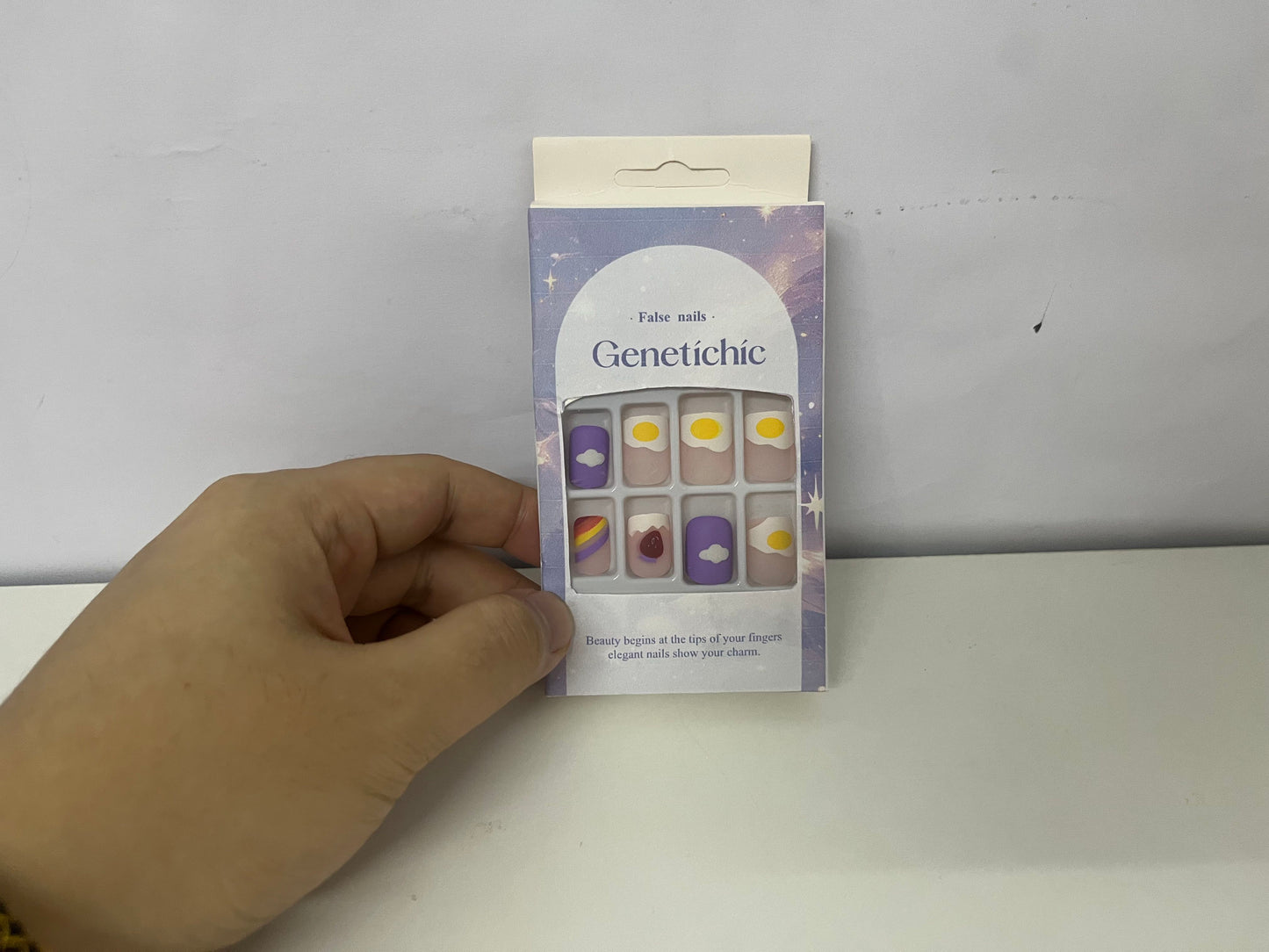 Genetichic Cute Fun Fake Nails Exquisite Item for Fingertip Lovely Atmosphere
