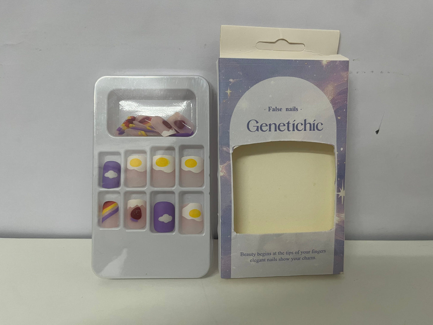 Genetichic Cute Fun Fake Nails Exquisite Item for Fingertip Lovely Atmosphere