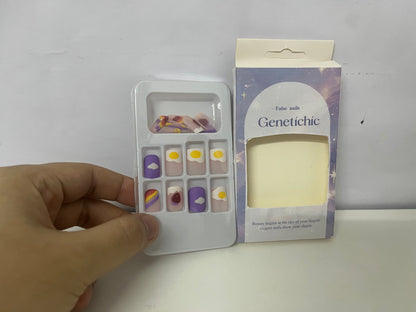 Genetichic Cute Fun Fake Nails Exquisite Item for Fingertip Lovely Atmosphere