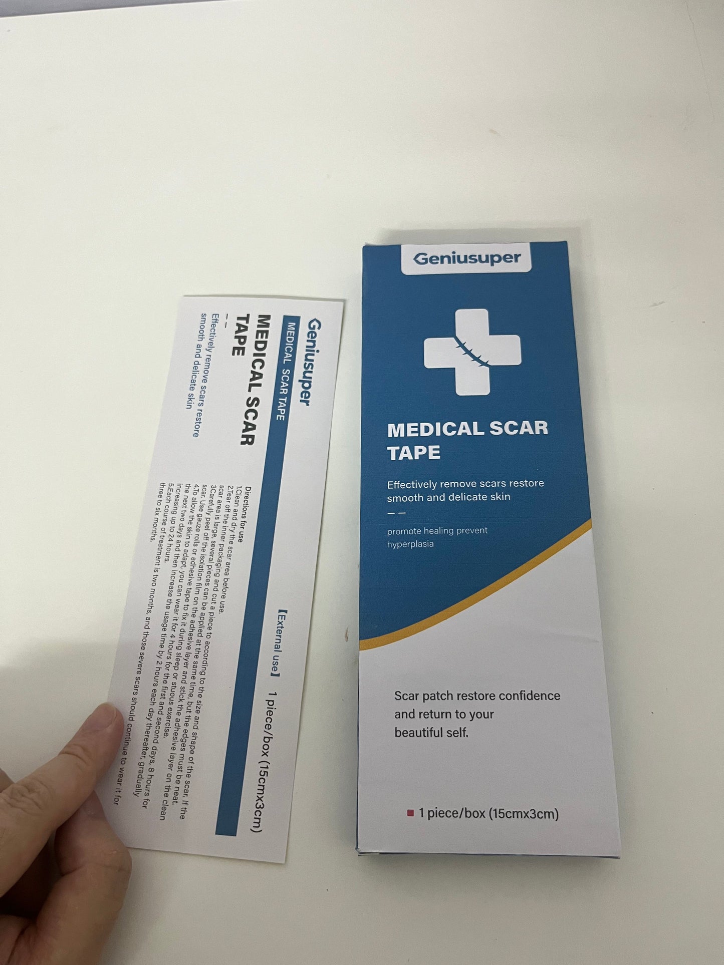 Geniusuper Medical dressings Medical Scar Tape Fade Scars Promote Healing A Repair Tool for Smooth Skin