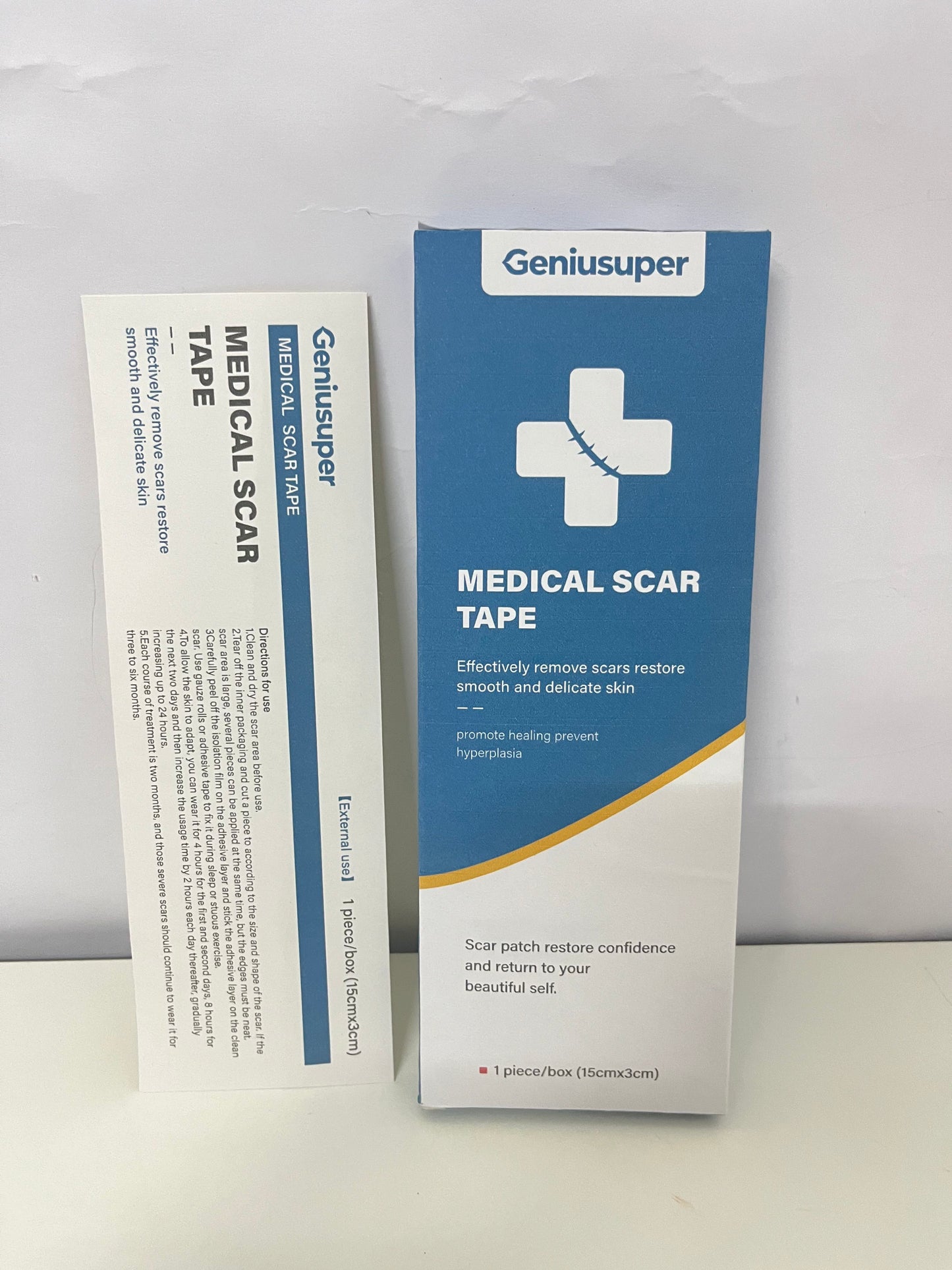 Geniusuper Medical dressings Medical Scar Tape Fade Scars Promote Healing A Repair Tool for Smooth Skin