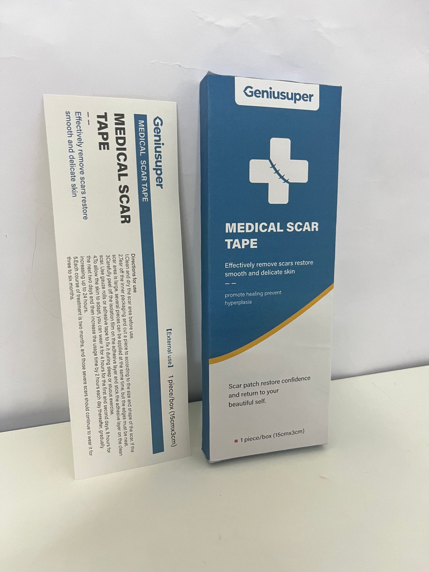 Geniusuper Medical dressings Medical Scar Tape Fade Scars Promote Healing A Repair Tool for Smooth Skin