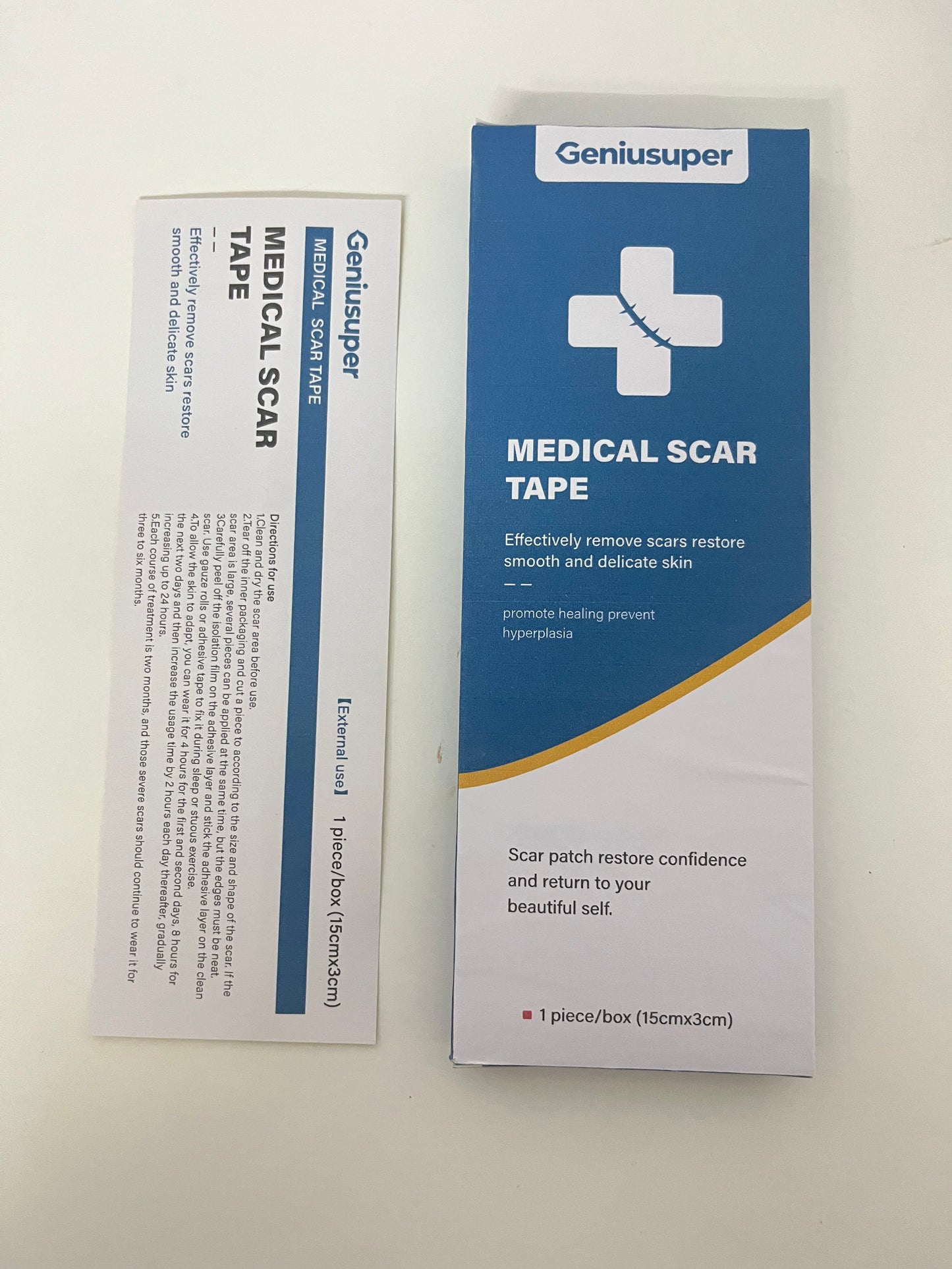 Geniusuper Medical dressings Medical Scar Tape Fade Scars Promote Healing A Repair Tool for Smooth Skin