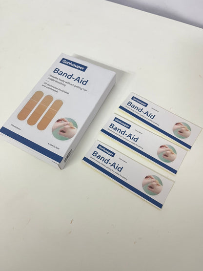 Geniusuper Adhesive bandages Breathable Band-Aid 3D Perforated Comfortable & Skin-Friendly A Considerate Guardian for Daily Small Wounds