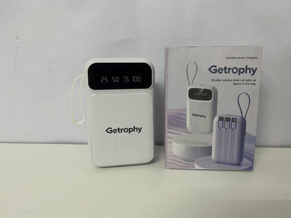 [Getrophy Portable power chargers]-Mini Built-in Cable Power Bank - 5000mAh High Capacity Portable Fast Charging Power Bank