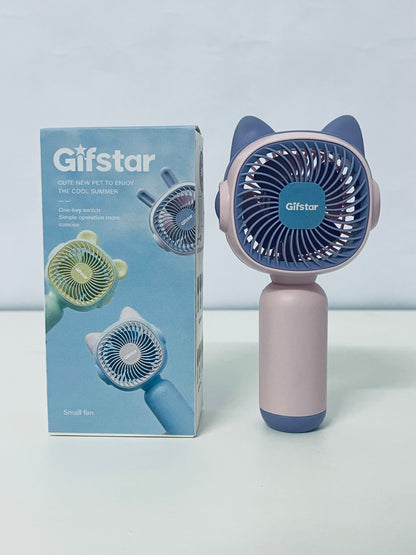 Gifstar Cute Pet Handheld Fan Lovely & Portable Multi-Speed Wind A Portable Companion for Summer Coolness