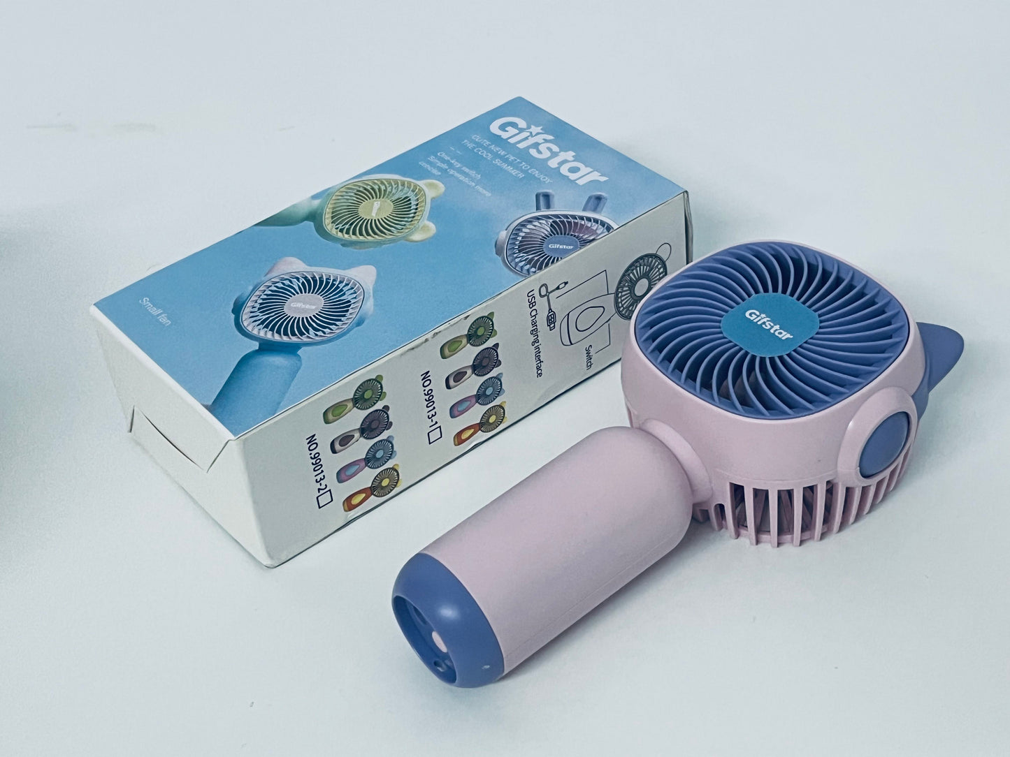 Gifstar Cute Pet Handheld Fan Lovely & Portable Multi-Speed Wind A Portable Companion for Summer Coolness